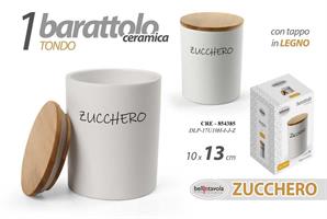 Barattolo Zucchero  Tondo 10*13 Cm