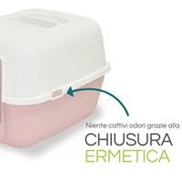 Lettiera Chiusa Gatto Pratic 48x38x32h Colori Assortiti