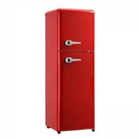 Frigorifero Doppia Porta Staylux Retro Rosso 140l Vintage Bcd-138lt