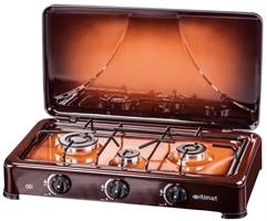 Fornello a gas gpl 3 fuochi con kit metano Itimat marrone I-16