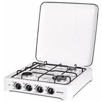 Fornello a gas gpl Itimat 4 fuochi + kit metano I-15 bianco