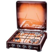 Fornello a gas gpl Itimat 4 fuochi + kit metano I-15 marrone