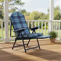 Sdraio Metallo Barbara Imbottita 7cm Con Poggiapiedi