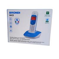 Telefono Cordless Brondi Nice - Bianco, Design Sottile E Moderno