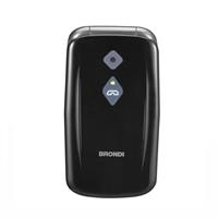 Brondi Amico Sicuro Plus Cellulare Per Anziani Con Tasto Sos Nero