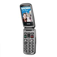 Brondi Amico Sicuro Plus Cellulare Per Anziani Con Tasto Sos Nero