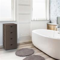 Cassettiera Elegance 4 Cassetti Tortora 40X40Xh80Cm