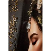 Quadro Donna Tatuata Profilo Sx