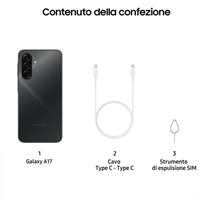 Smartphone Samsung Galaxy A17 5G 8/256GB Black Dual Sim Italia