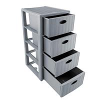 Cassettiera Elegance 4 Cassetti Stone Grey 40X40Xh80Cm