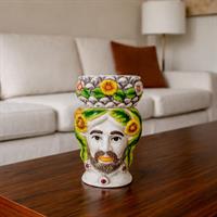 Moro Uomo 22 Cm Colorato Con Pigna