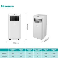 Climatizzatore Portatile Hisense APC09Kv 9000 Btu