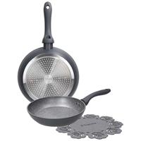 Set 2 Padelle Cm 24/28 CookCircle Ardesia Tognana