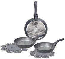 Set 3 Padelle Cm 20/24/28 CookCircle Ardesia Tognana