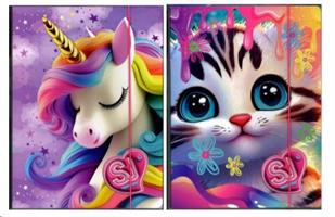 Cartellina Elastica Ds01 Sj Gang Cartotecnica Animali Girl