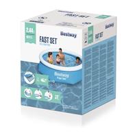 Piscina 244X61Cm Fast Set 1880Lt Predisposta per Pompa Filtro Bestway