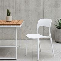 Sedia Casa Collection Estia Bianca In Polipropilene 56x43x83 Cm