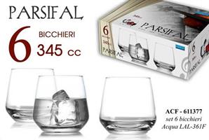 6 Bicchieri Acqua 345cc Parsifal