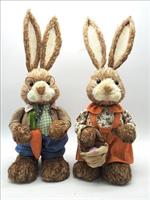 Coniglio/A Impagliati H.40X17X18Cm.