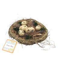 Nido Impagliato Con Ovetti Diam. 20Cm.