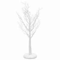 Albero Plastica Bianco Con Base Rotonda H.80Cm. Con 7 Rami