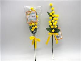 Pick Con Mimosa Floccata L.32,5Cm.
