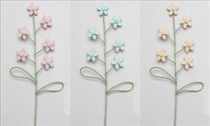 Fiori Con Rami Metallo H.32X10Cm.