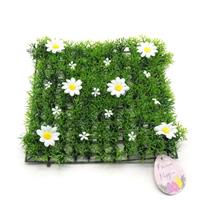 Prato Verde 25X25Cm. Con Margherite Bianche