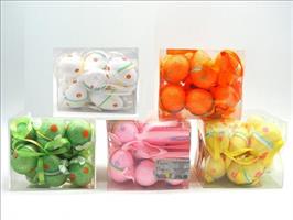 Set 12 Uova Granigliate 3X5Cm. Colorate