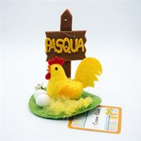 Nido Con Gallina Con Ovetti + Pasqua