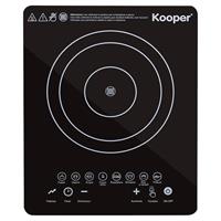 Piastra Induzione Nera Singola 1500w Display Touch Kooper