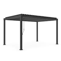 Pergola Garda 3X4 Mt Antracite Bizzotto