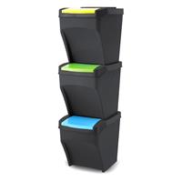 Pattumiera Raccolta Differenziata Set 3 Pz 3x25L Recycle Practic