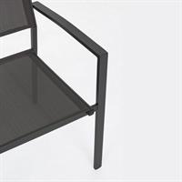 Tavolo Allungabile Hilde 160-240X90+6 Sedie C-Br Hilde Antracite Bizzott