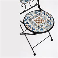 Tavolo Mykonos Rettangolare 120X80+4Sedia Pieghevole Mykonos Bizzotto