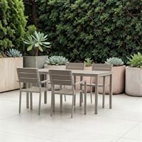 Tavolo Sarita 156X78 Cm Tortora+4 Sedie C-Br Sarita Tortora Bizzotto