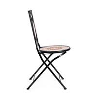 Tavolo Santorini Tondo D60+2 Sedie Pieghevole Santorini Bizzotto