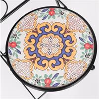 Tavolo Santorini Tondo D60+2 Sedie Pieghevole Santorini Bizzotto