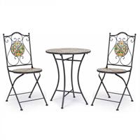 Tavolo Naxos Tondo D60+2 Sedia Pieghevole Naxos Bizzotto