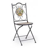 Tavolo Naxos Tondo D60+2 Sedia Pieghevole Naxos Bizzotto