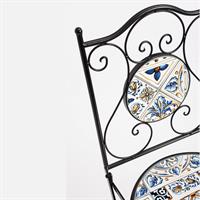 Tavolo Mykonos Quadrato 60X60+2 Sedia Pieghevole Mykonos Bizzotto